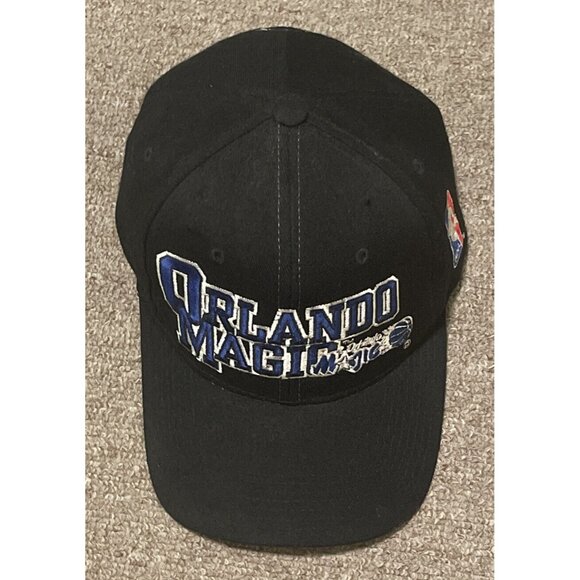 Vintage 90s Starter Orlando Magic NBA Script Wool Snapback Cap Hat Black OSFA - Picture 5 of 9